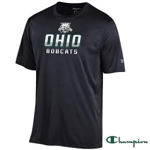 Image of Champion Black Performance Tee: Cat Stack 2-Tone