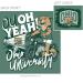 Image of Comfort Colors Sage Green Tee: Rufus Motorcycle OU Oh Yeah