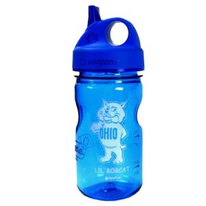 Image of Nalgene Blue Sippy Bottle: Cartoon Cat "LIL' BOBCAT"