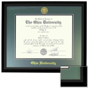 Image of Beveled Matte Black Diploma Frame (DFV)